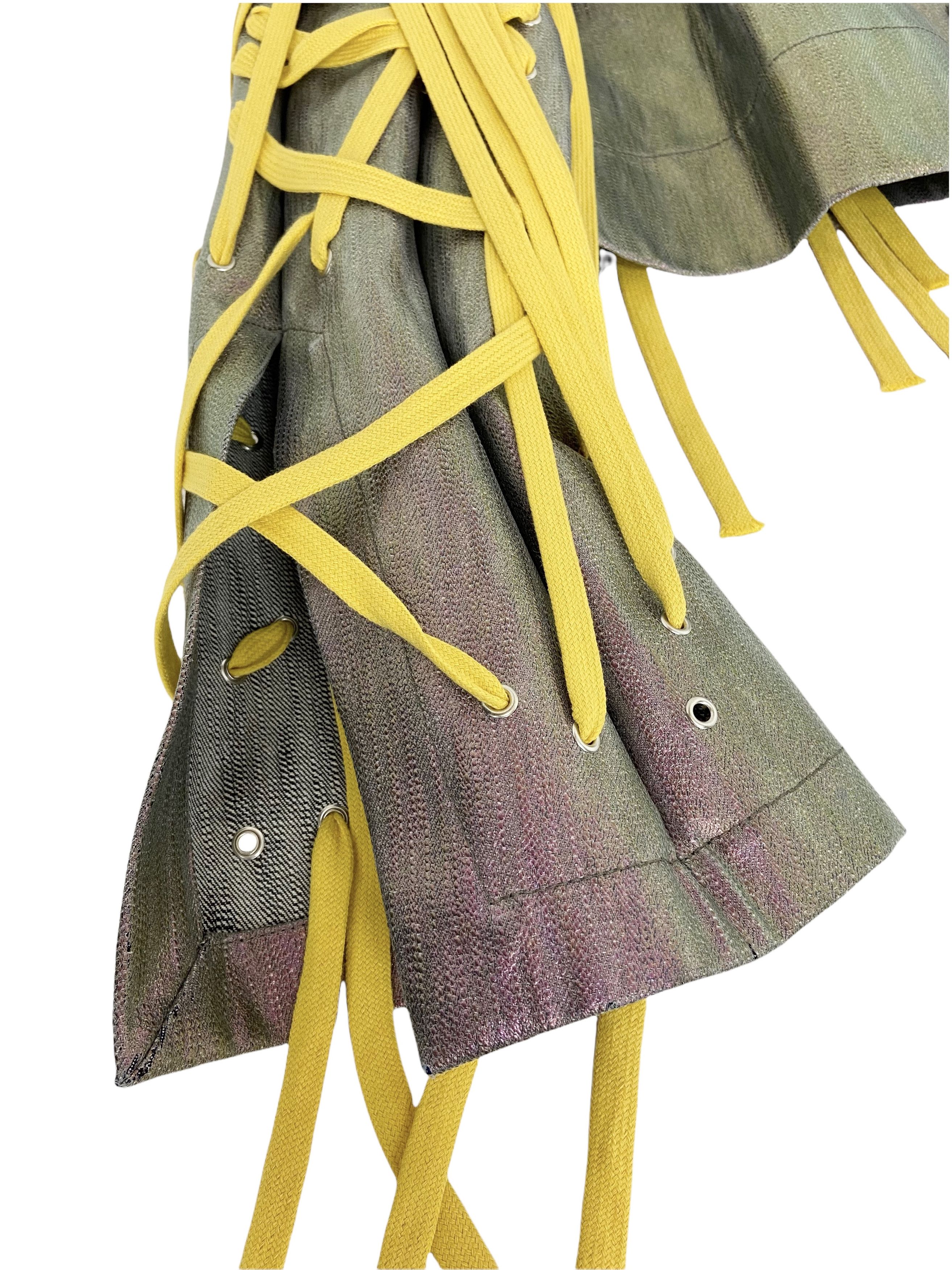 Rick Owens S/S 2020 Megalace Iridescent Runway Jacket (SS20, Tecuatl) Size US M / EU 48-50 / 2 - 6 Thumbnail