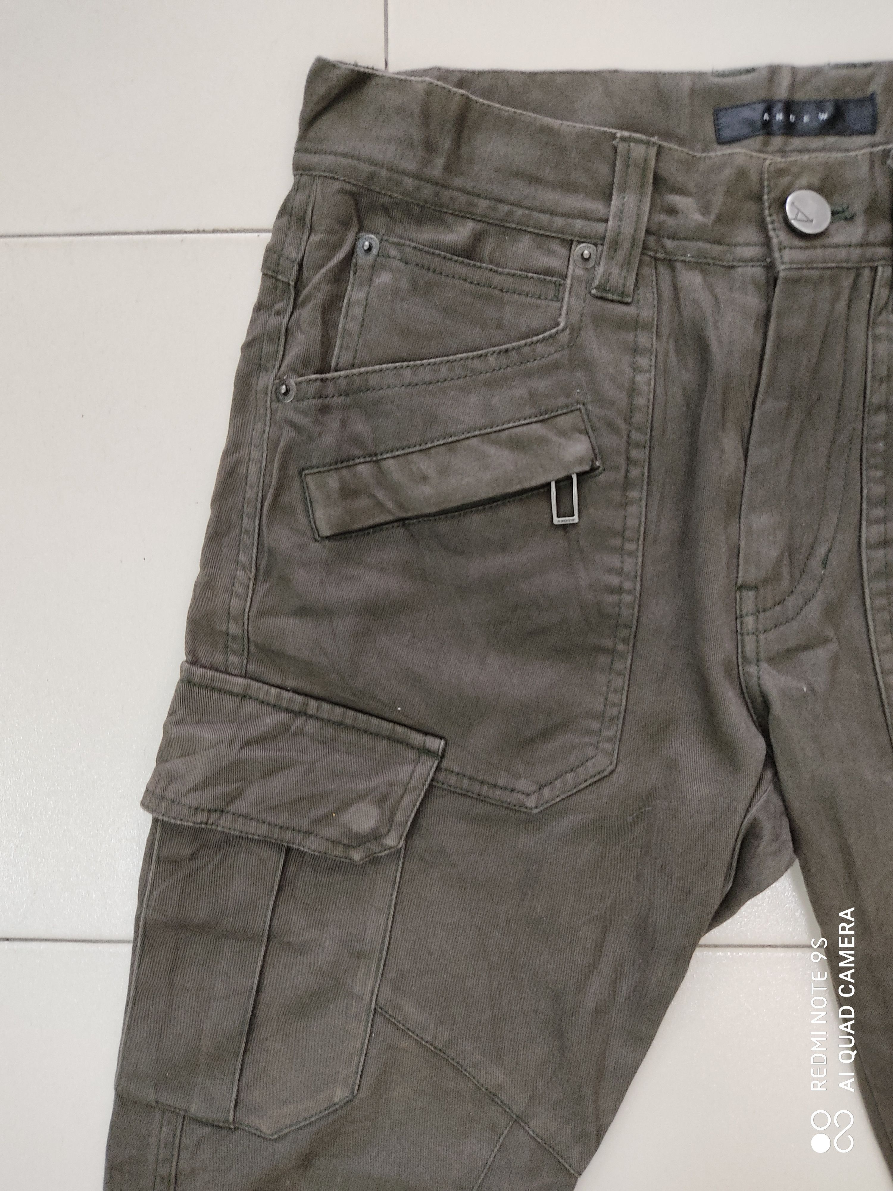 ANDEW × Japanese Brand Andew Multipocket Utility Green Cargo Pant Size US 29 - 4 Thumbnail