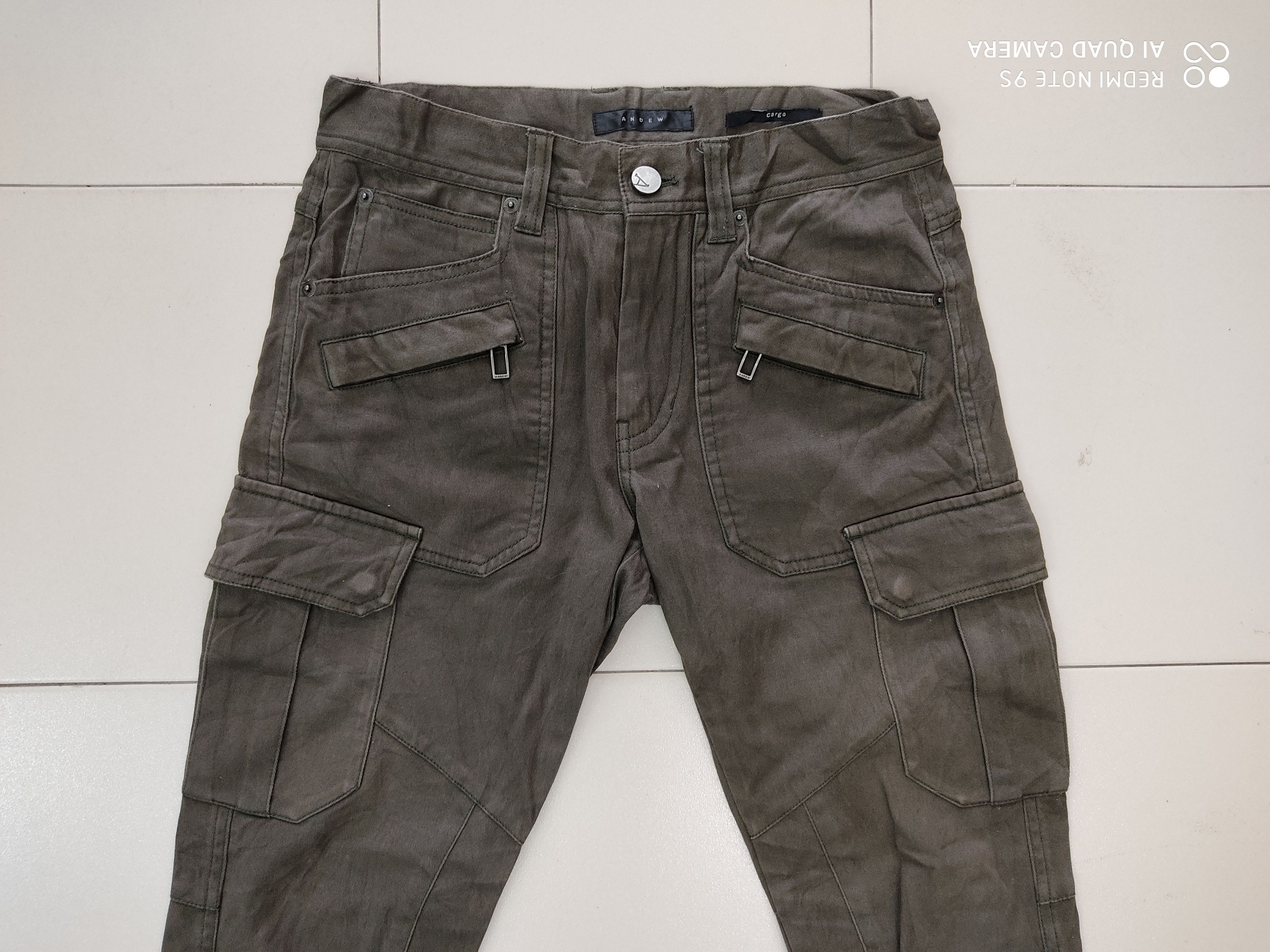 ANDEW × Japanese Brand Andew Multipocket Utility Green Cargo Pant Size US 29 - 2 Thumbnail
