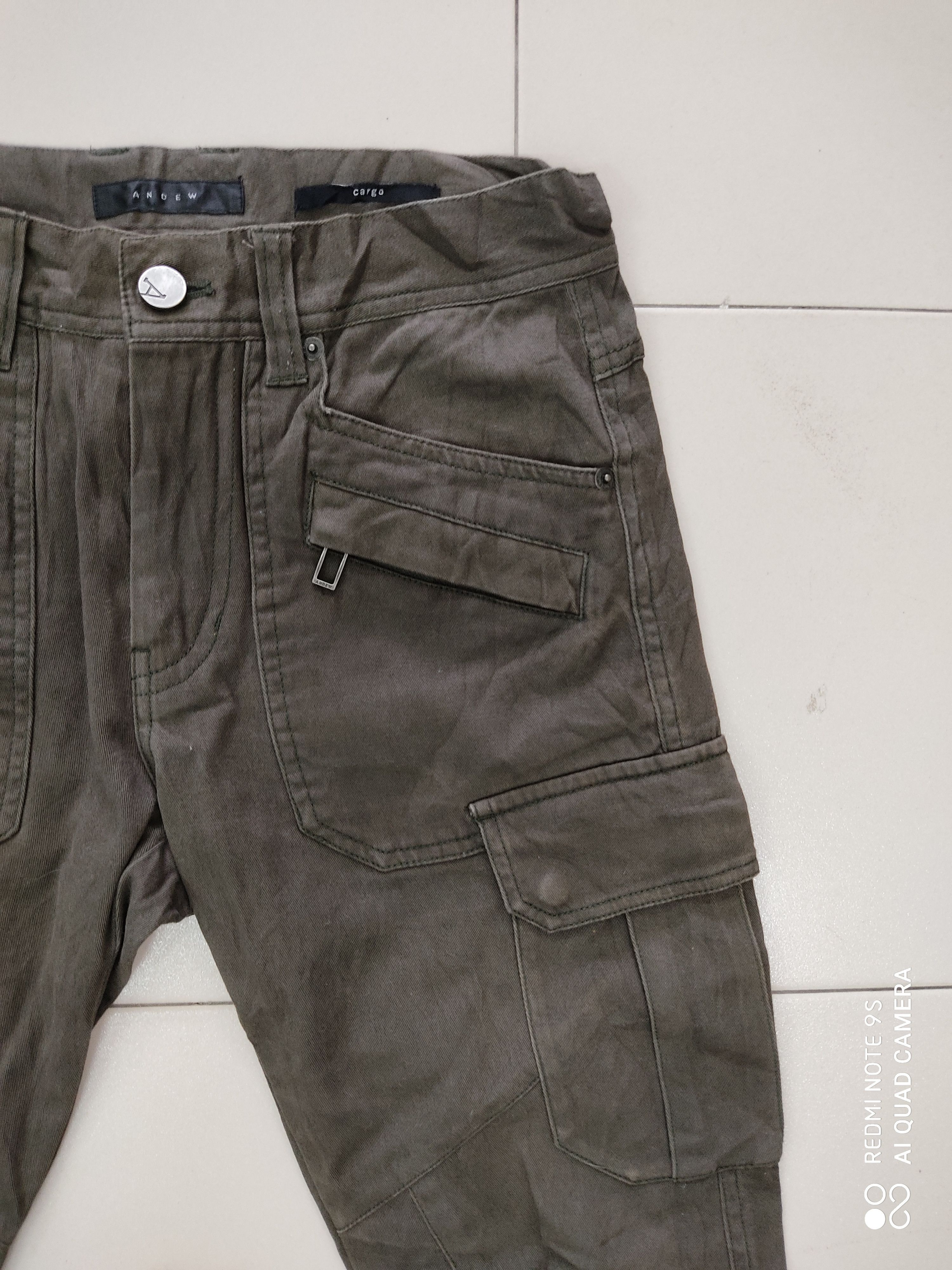 ANDEW × Japanese Brand Andew Multipocket Utility Green Cargo Pant Size US 29 - 3 Thumbnail