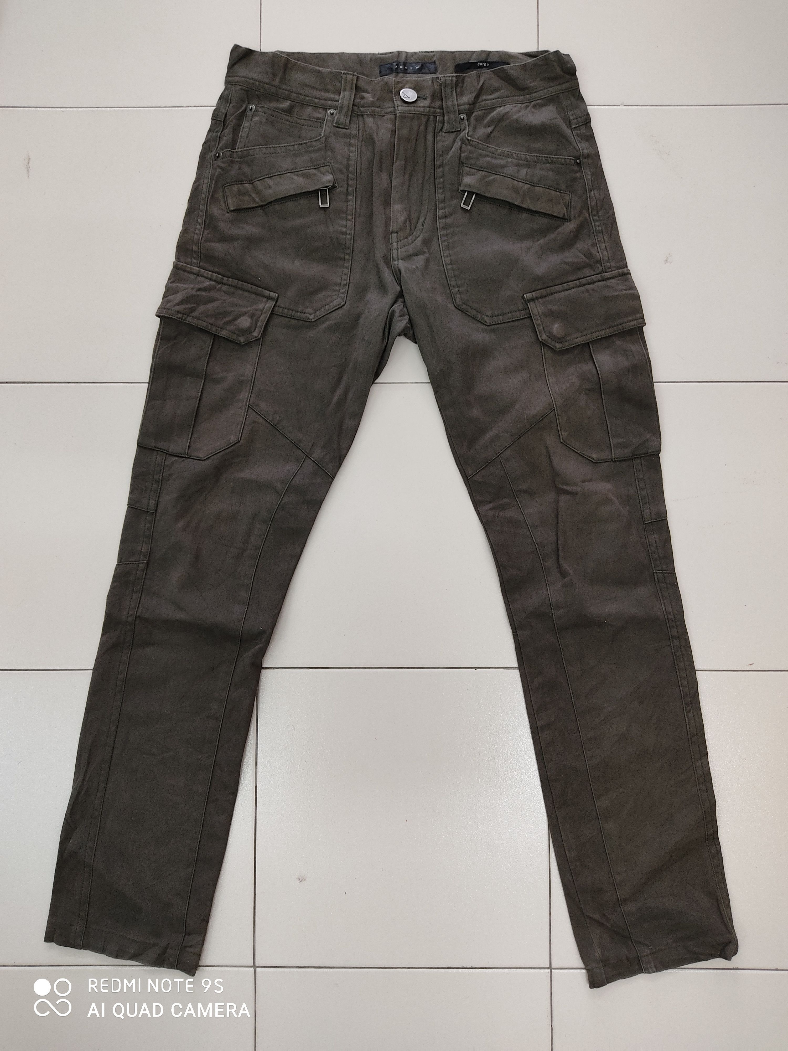 ANDEW × Japanese Brand Andew Multipocket Utility Green Cargo Pant Size US 29 - 1 Thumbnail