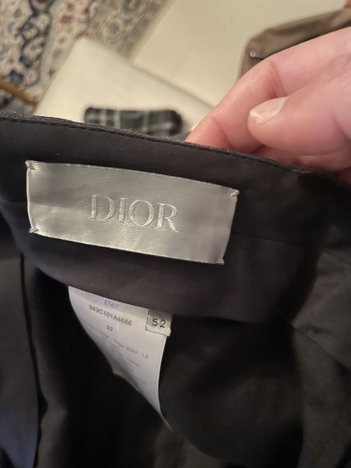 Dior Dior Homme Grey Wool Pants 52 Size US 34 / EU 50 - 10 Thumbnail