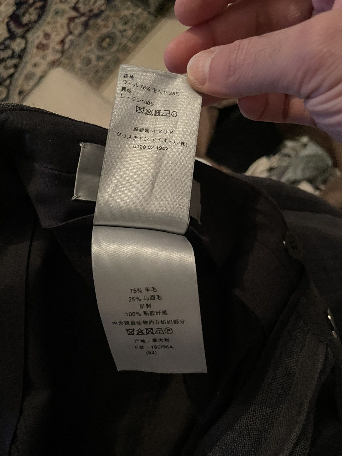 Dior Dior Homme Grey Wool Pants 52 Size US 34 / EU 50 - 8 Thumbnail