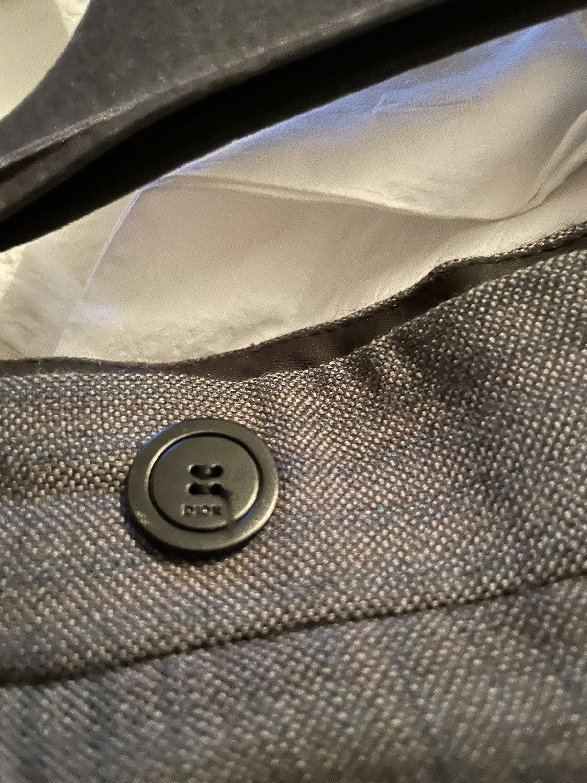 Dior Dior Homme Grey Wool Pants 52 Size US 34 / EU 50 - 11 Thumbnail