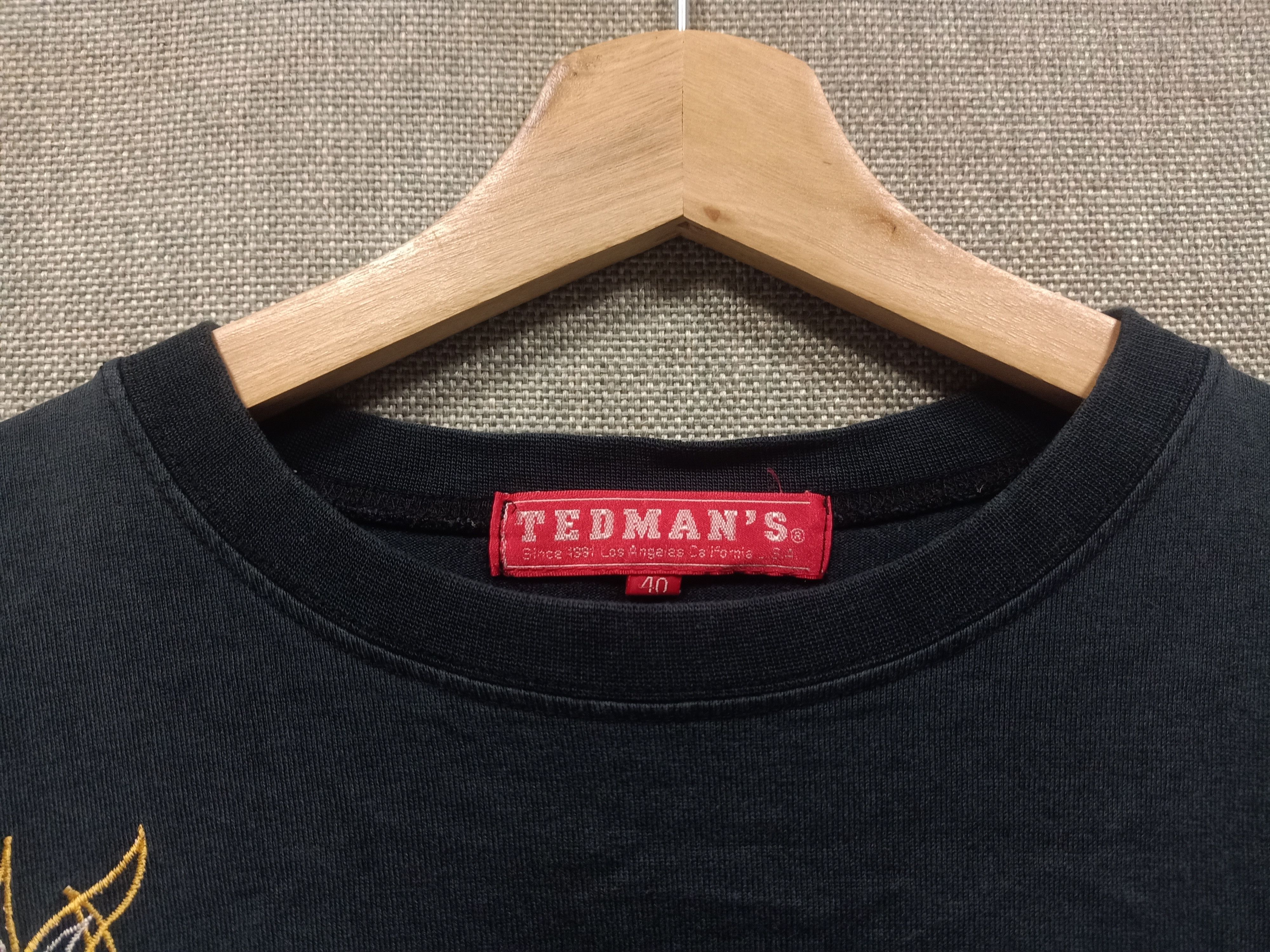 Tedman Vintage t shirt tedman's logo embroidery Size US L / EU 52-54 / 3 - 5 Thumbnail