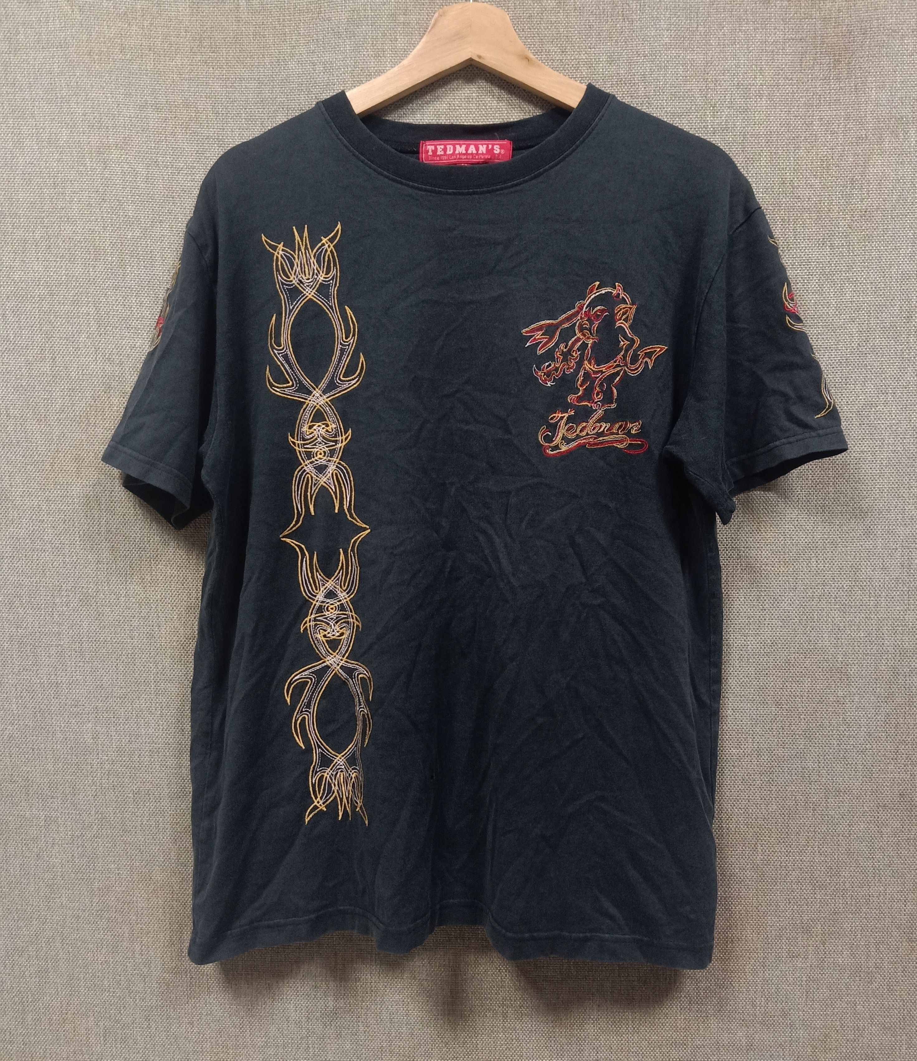 Tedman Vintage t shirt tedman's logo embroidery Size US L / EU 52-54 / 3 - 2 Thumbnail