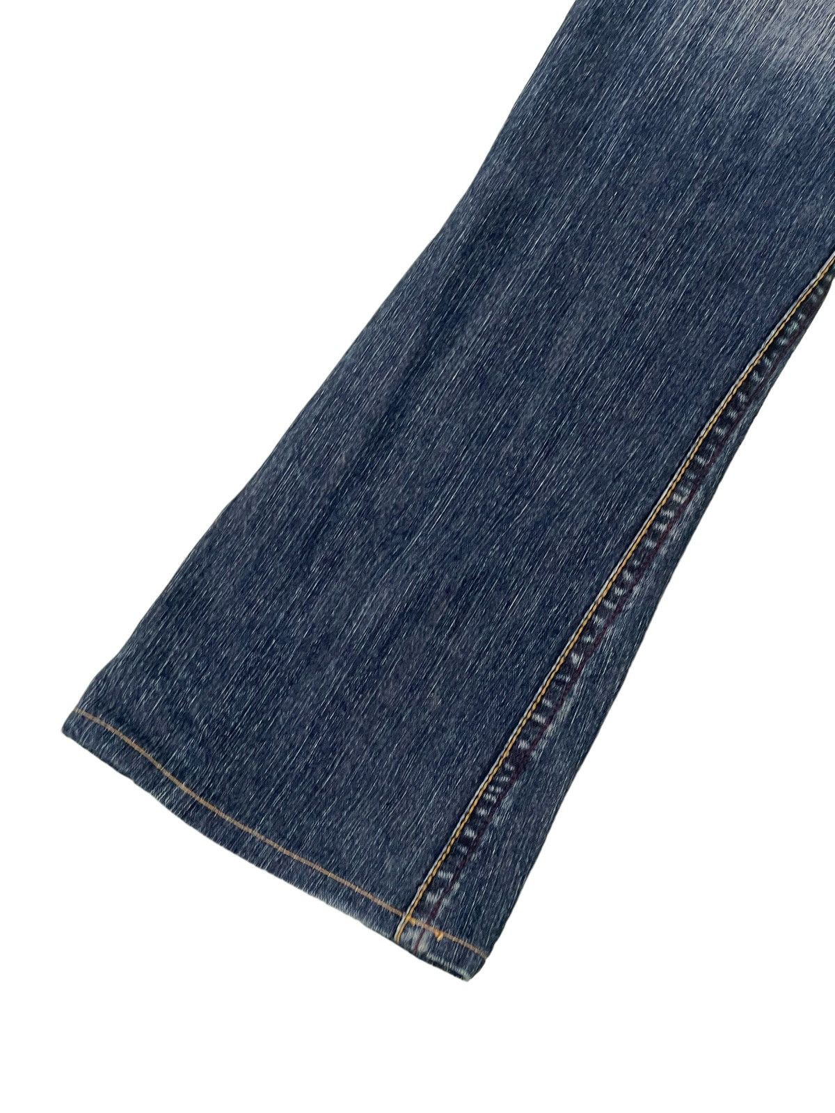 Japanese Brand Flare Jeans Embroydery Hawk Low Rise Boot Cut 2🟦6 Size US 30 / EU 46 - 5 Thumbnail