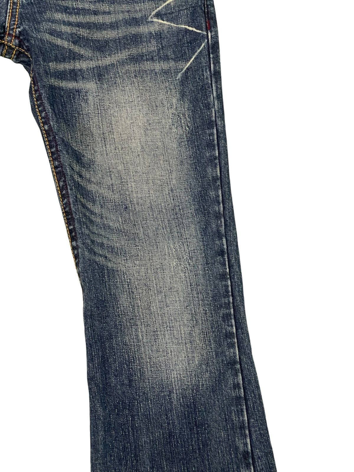Japanese Brand Flare Jeans Embroydery Hawk Low Rise Boot Cut 2🟦6 Size US 30 / EU 46 - 16 Thumbnail