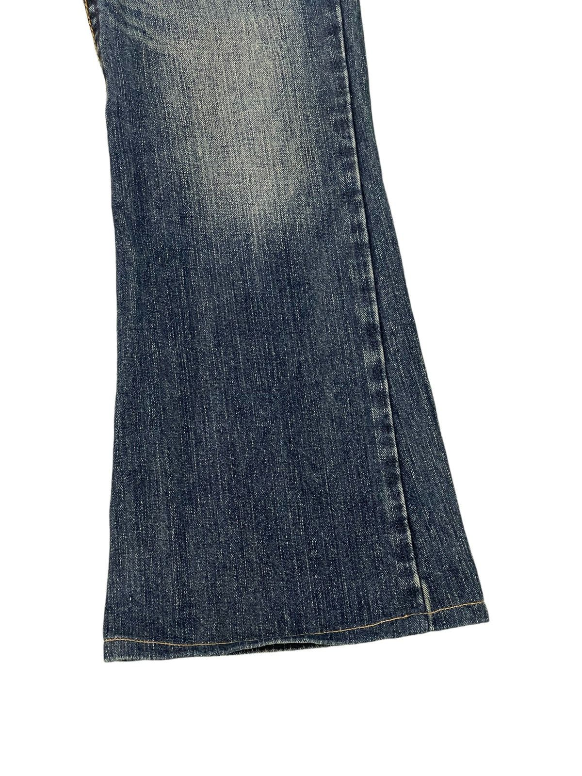 Japanese Brand Flare Jeans Embroydery Hawk Low Rise Boot Cut 2🟦6 Size US 30 / EU 46 - 14 Thumbnail