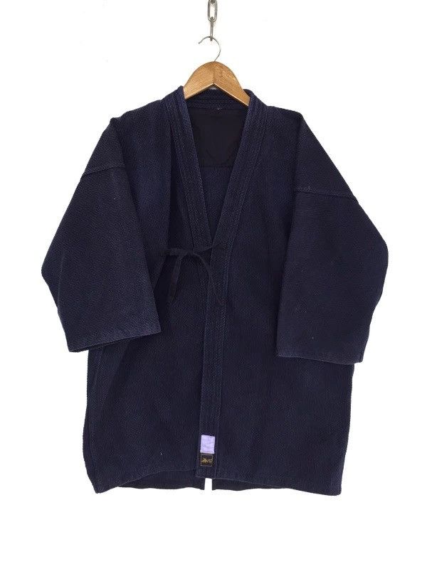 Indigo × Japanese Brand × Pure Blue Japan ‼️OFFER ACCEPT‼️Sashiko Stitch Indigo Dyed Kendo Jacket Visvim Size US M / EU 48-50 / 2 - 1 Thumbnail