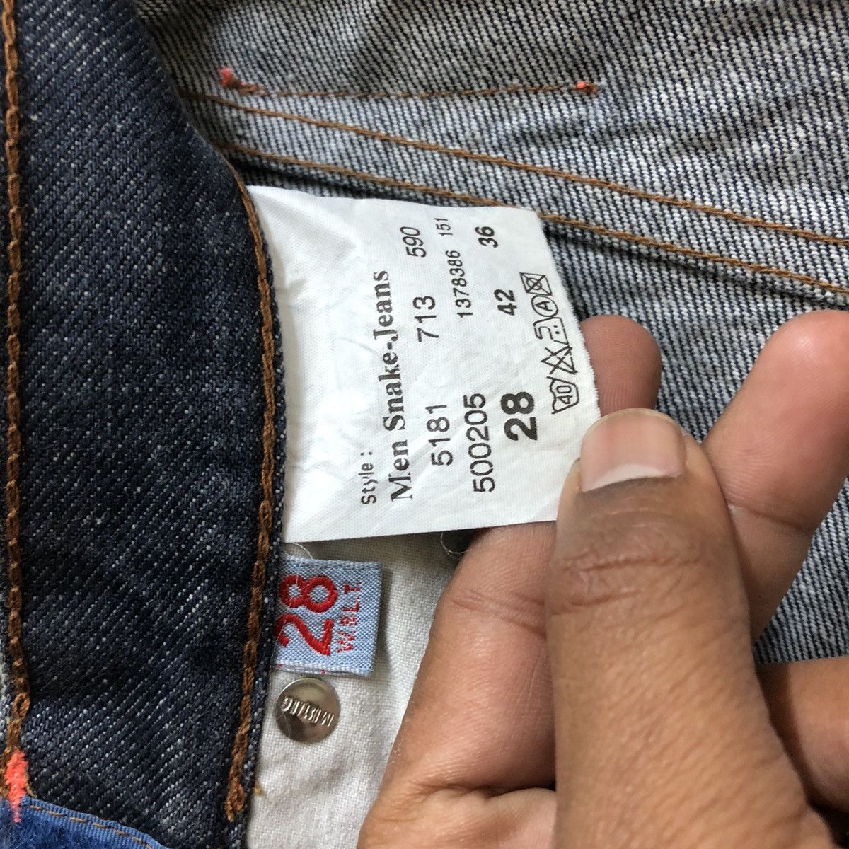 W&LT KISS THE FUTURE W.&LT WILD AND LETHAL TRASH DENIM Size US 27 - 6 Thumbnail