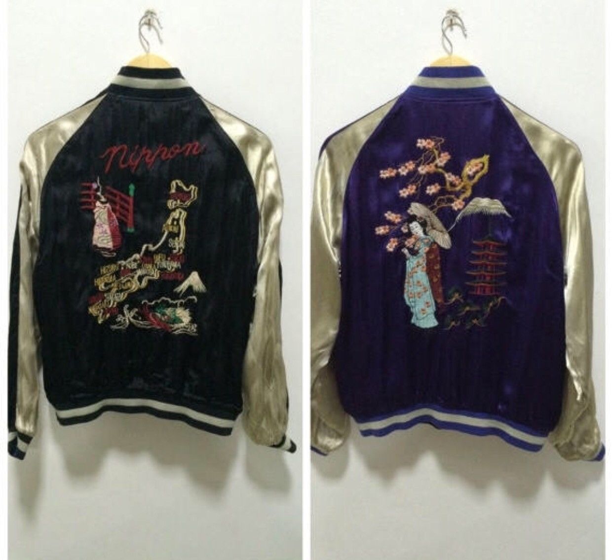 Other Sukajan Japan Reversible Embroidery Souvenirs Rayon Jacket Size US M / EU 48-50 / 2 - 1 Thumbnail