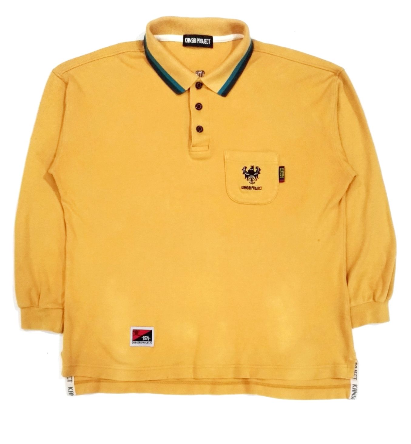 Designer × Kansai Yamamoto RARE! KANSAI PROJECT ART MOTIF L/SLEEVE POLO SHIRT Size US L / EU 52-54 / 3 - 2 Thumbnail