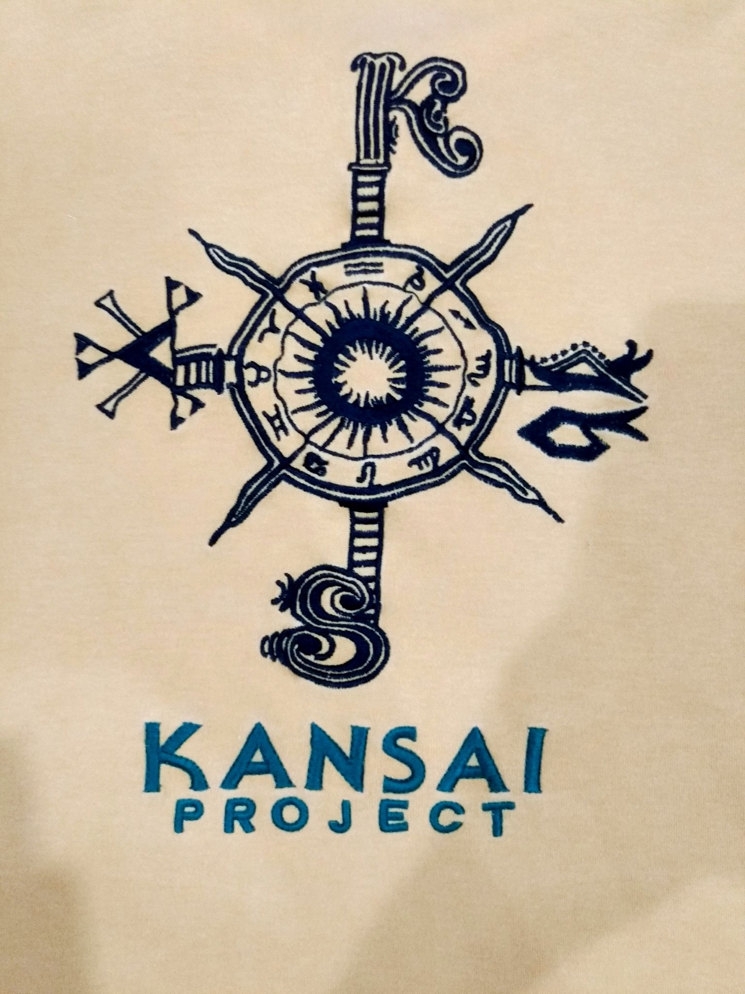 Designer × Kansai Yamamoto RARE! KANSAI PROJECT ART MOTIF L/SLEEVE POLO SHIRT Size US L / EU 52-54 / 3 - 5 Thumbnail