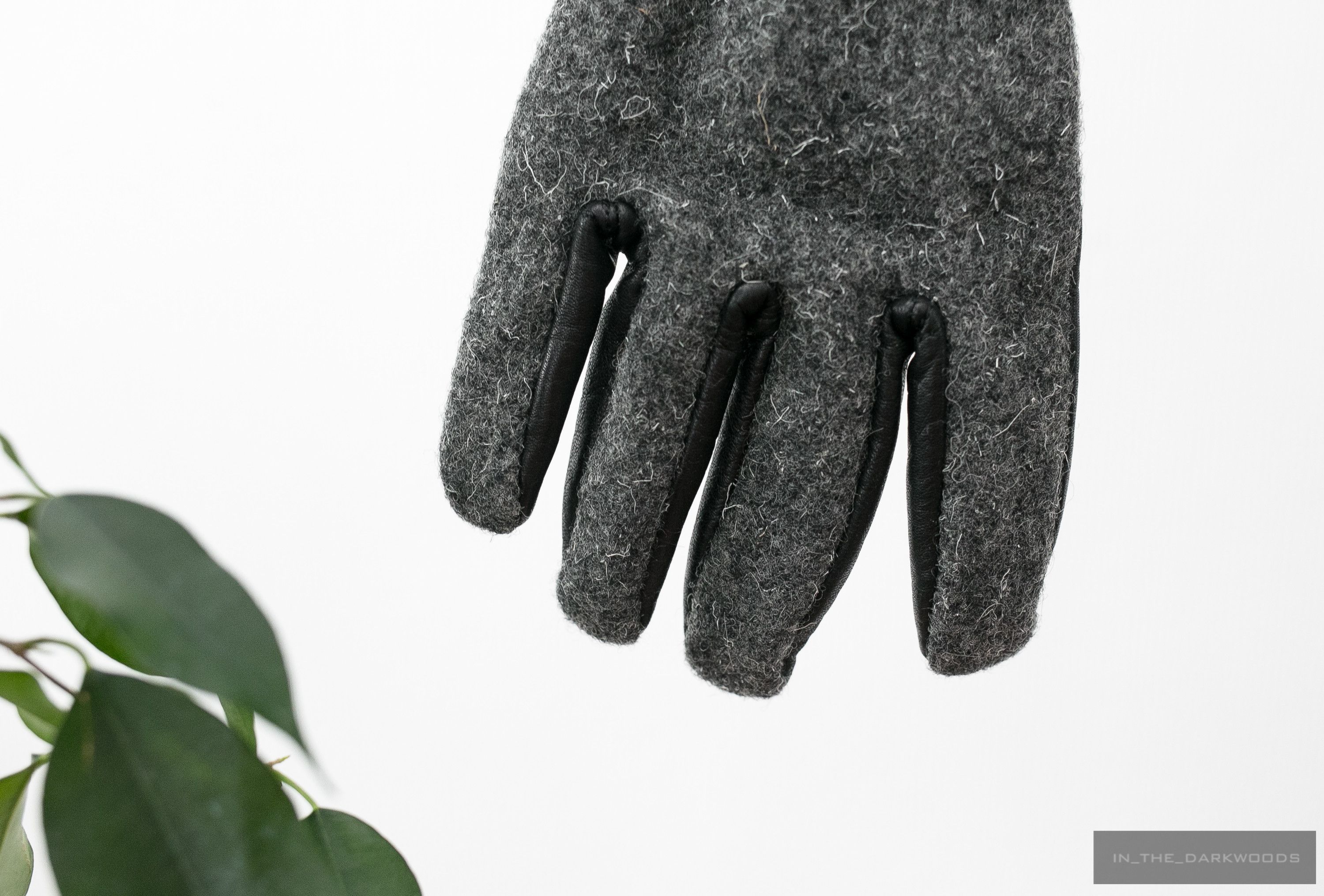 Comme des Garcons Homme wool/leather gloves Size ONE SIZE - 3 Thumbnail