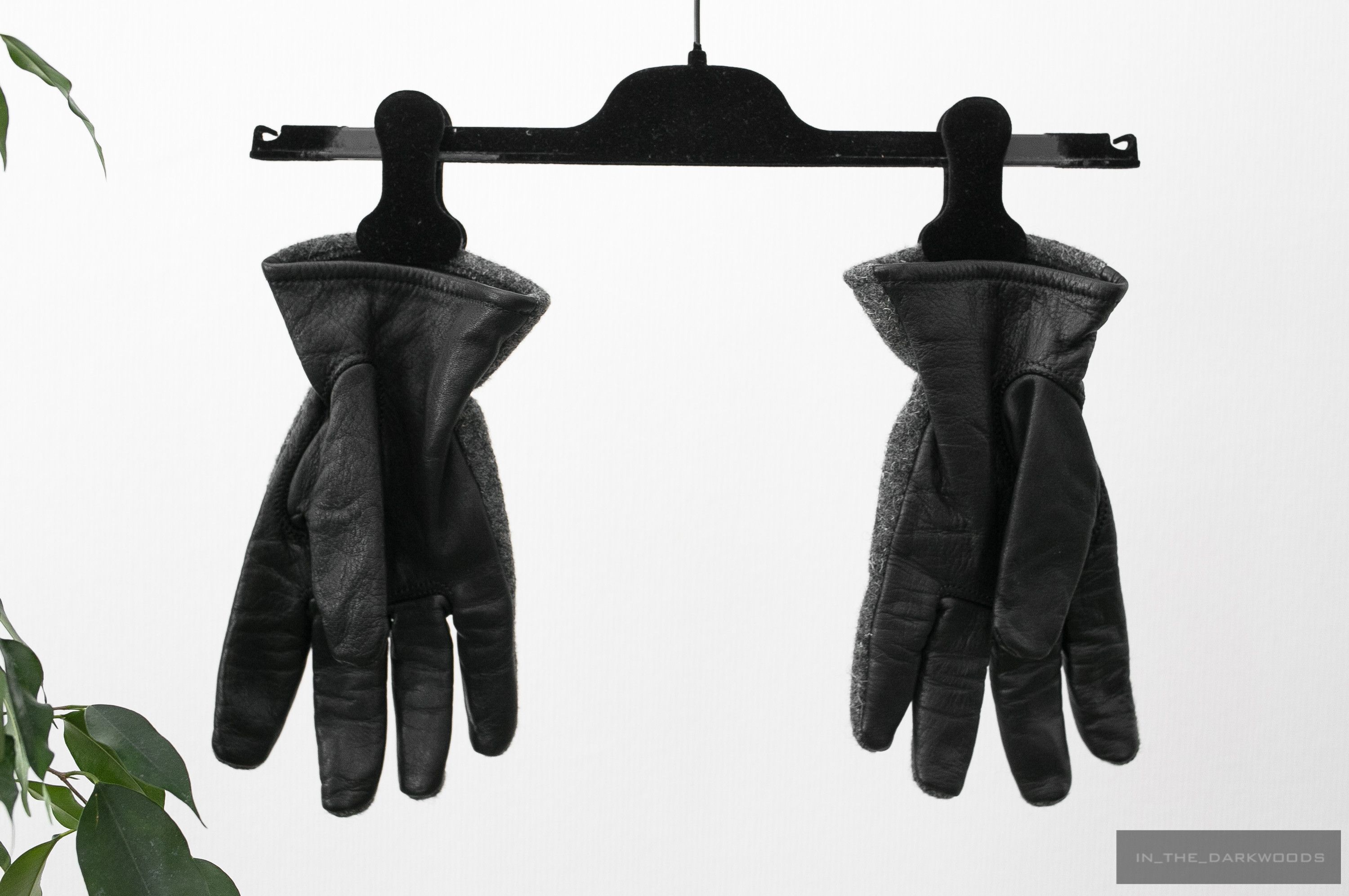 Comme des Garcons Homme wool/leather gloves Size ONE SIZE - 2 Thumbnail