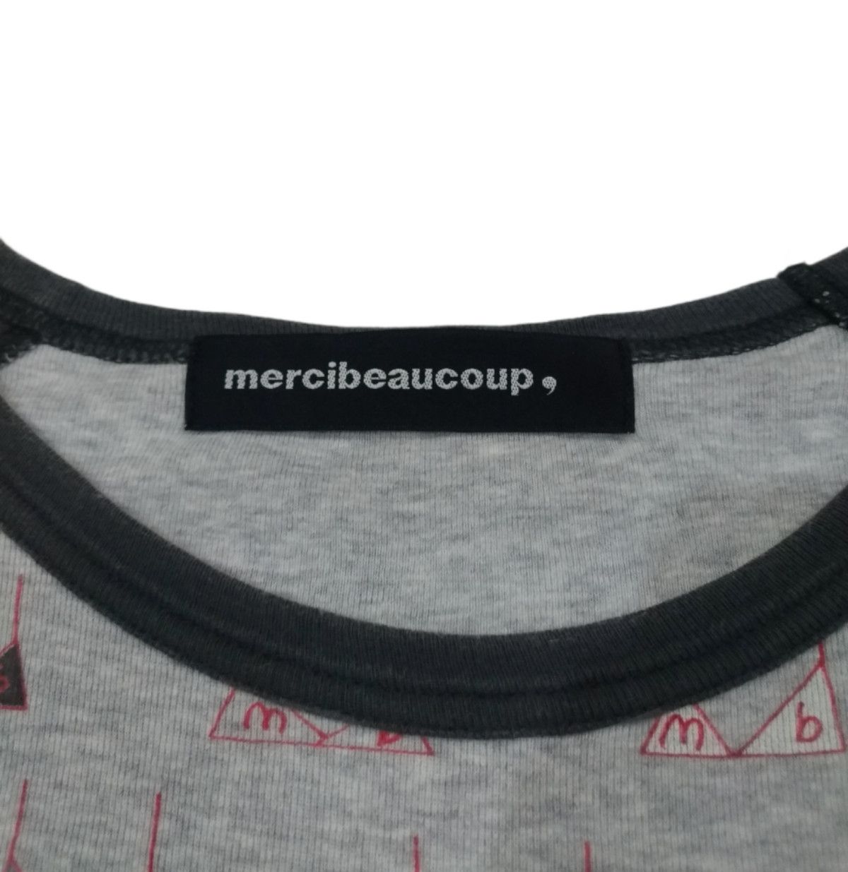 Issey Miyake × mercibeaucoup RARE! MERCIBEAUCOUP by ISSEY MIYAKE BIKINI TOP MONOGRAM Size US L / EU 52-54 / 3 - 6 Thumbnail