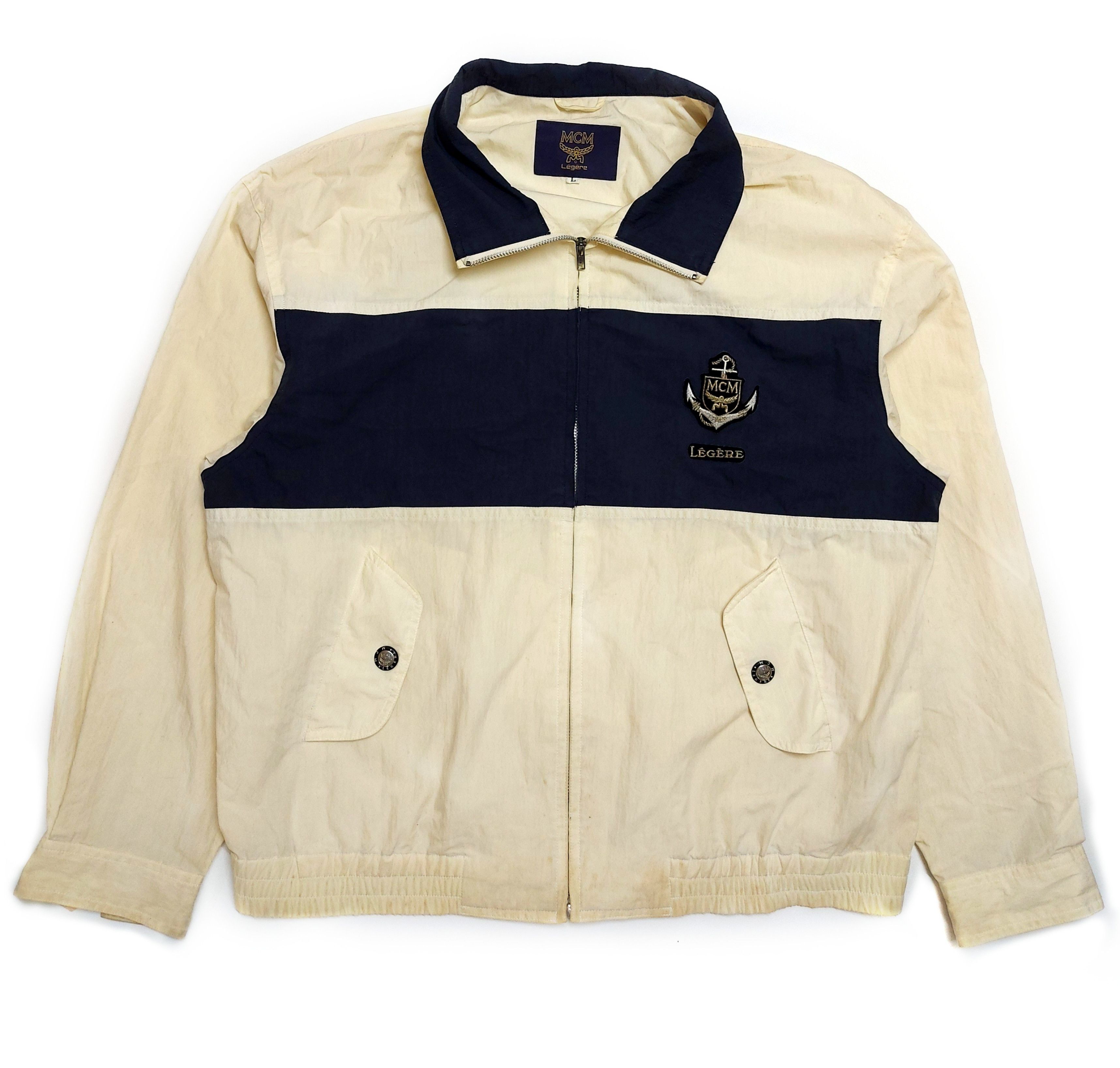 image of VTG MCM Legere Retro Style Jacket in Beige, Men's (Size Large)