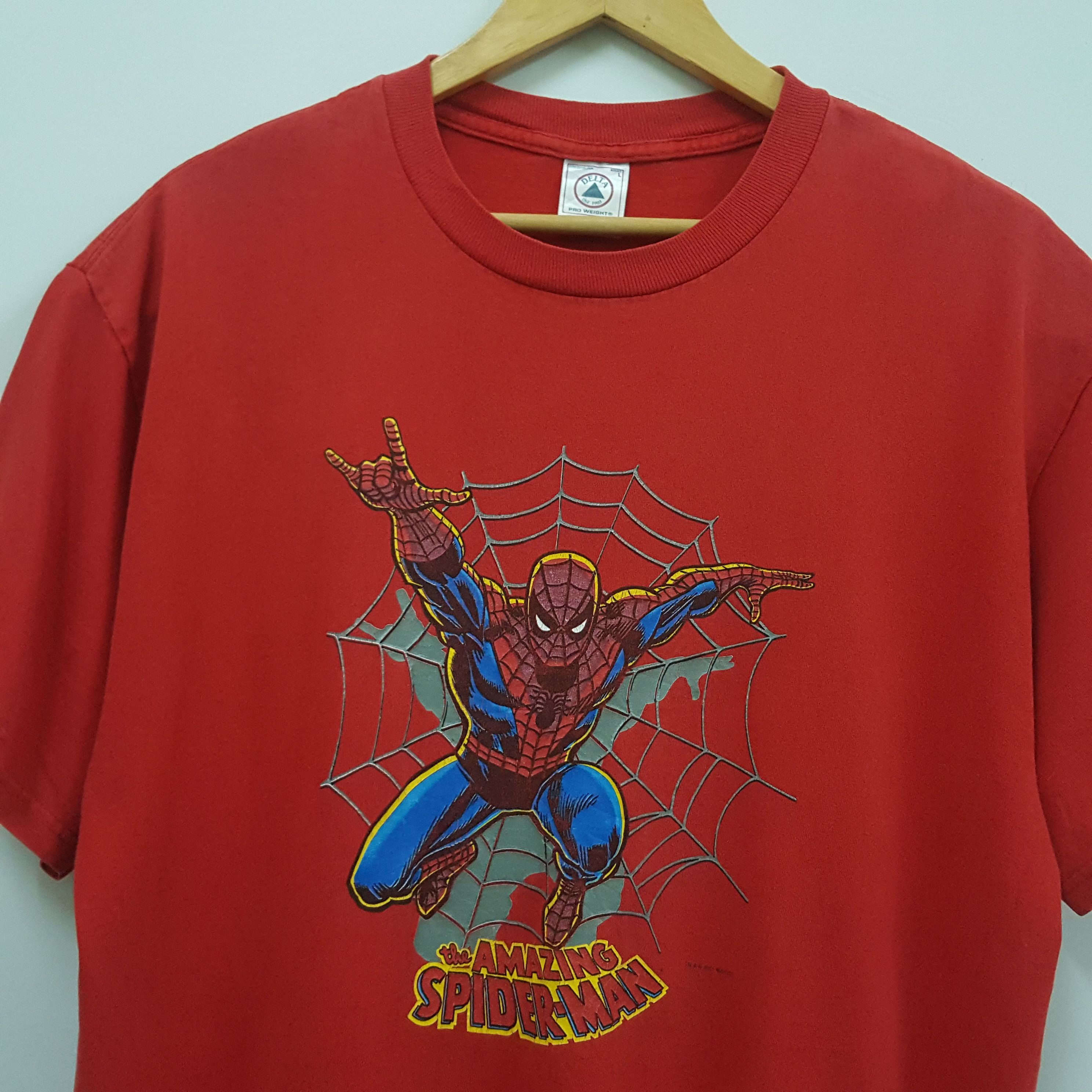 Marvel Comics × Vintage Vintage Spider-man Marvel comics nice design t-shirt Size US L / EU 52-54 / 3 - 3 Thumbnail