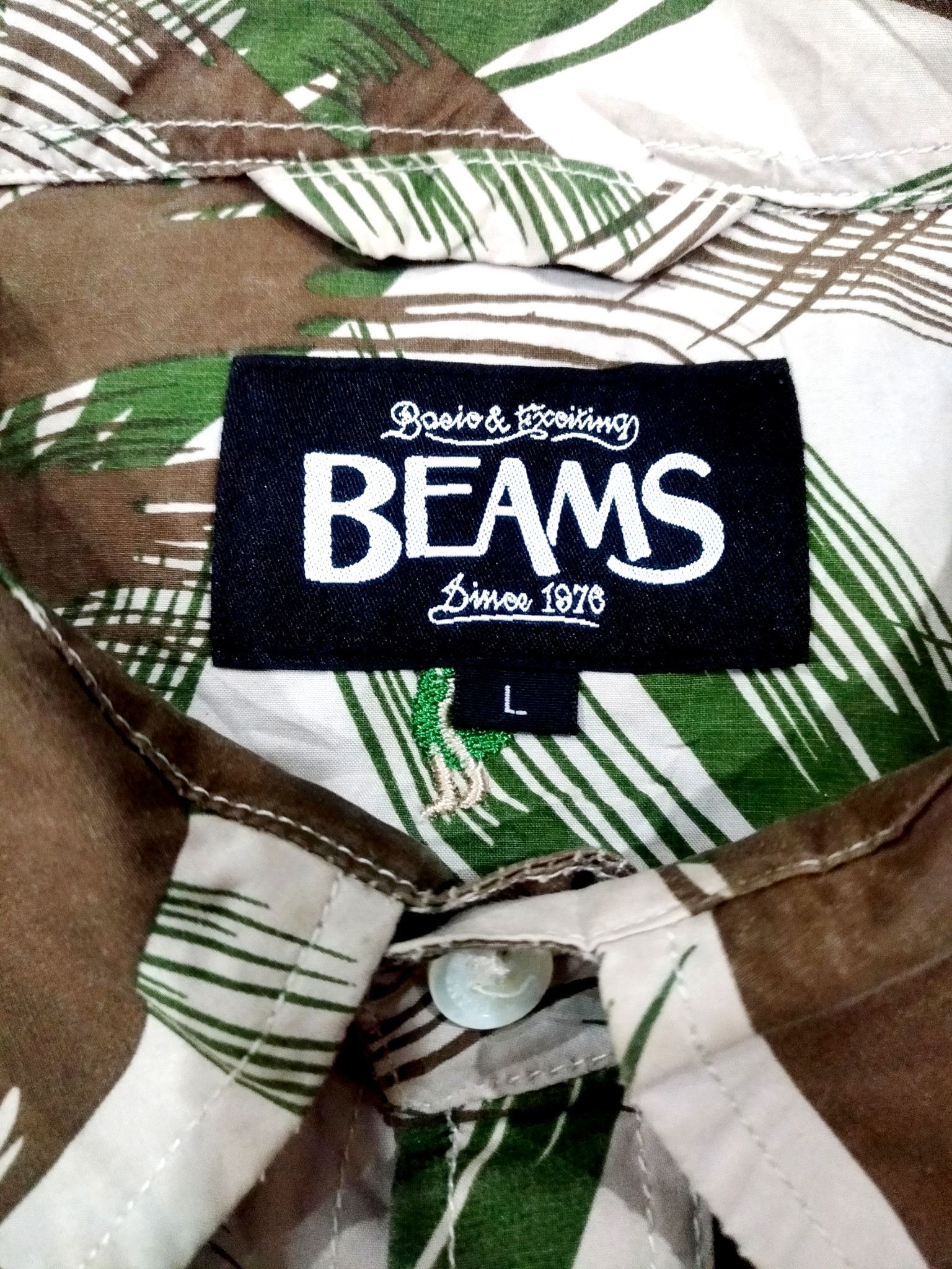Beams Plus × Designer × Japanese Brand VERY RARE! BEAMS CAMO LONGSLEEVE SLIMFIT SHIRT Size US M / EU 48-50 / 2 - 9 Thumbnail