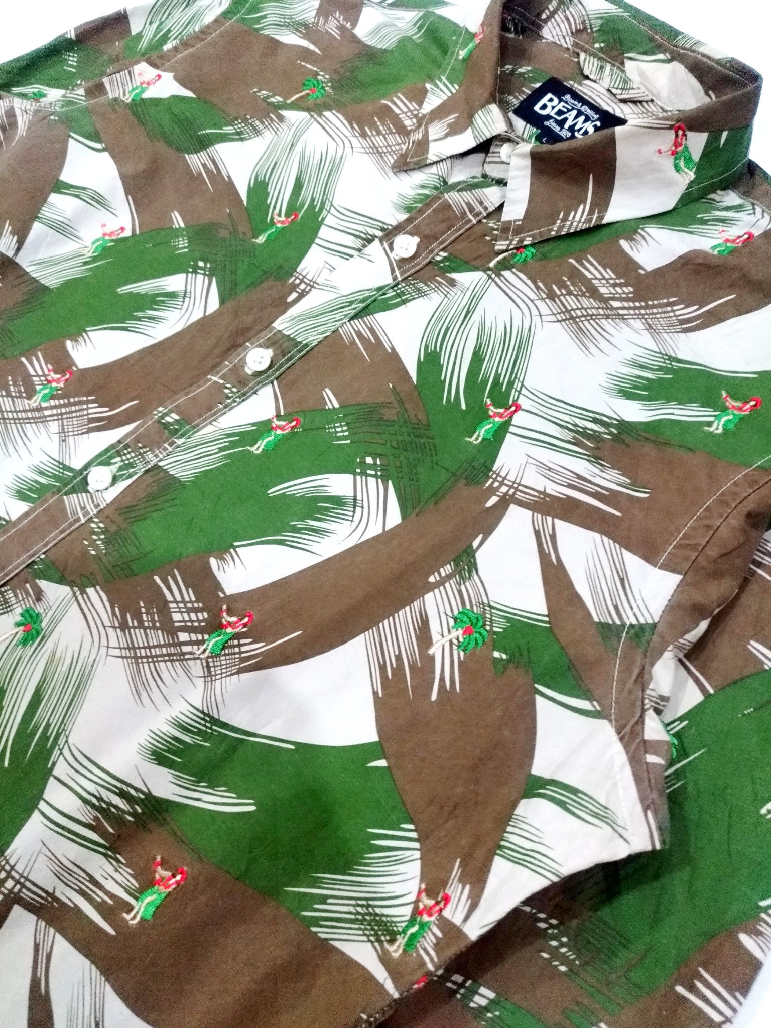 Beams Plus × Designer × Japanese Brand VERY RARE! BEAMS CAMO LONGSLEEVE SLIMFIT SHIRT Size US M / EU 48-50 / 2 - 7 Thumbnail