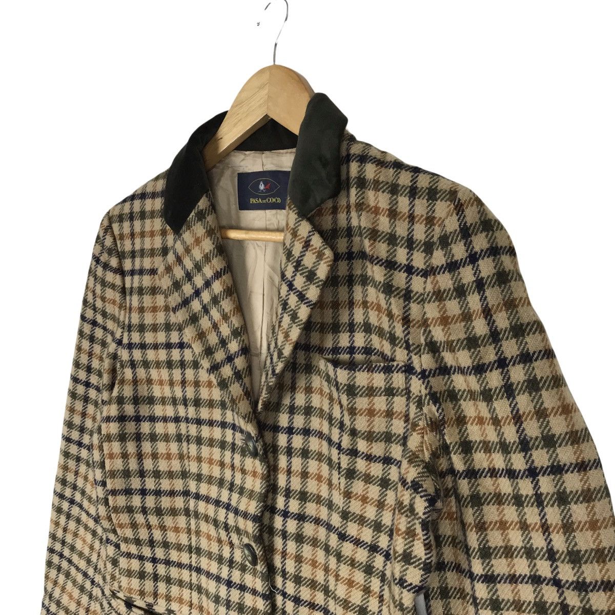 Japanese Brand PASA de COCO Nova Check Coat Blazer Jacket Size US XS / EU 42 / 0 - 4 Thumbnail