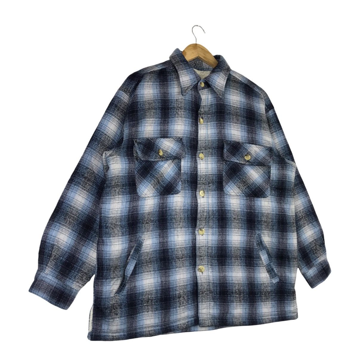 Flannel × Vintage Vintage Moineau Flannel Sherpa Jacket Size US L / EU 52-54 / 3 - 3 Thumbnail