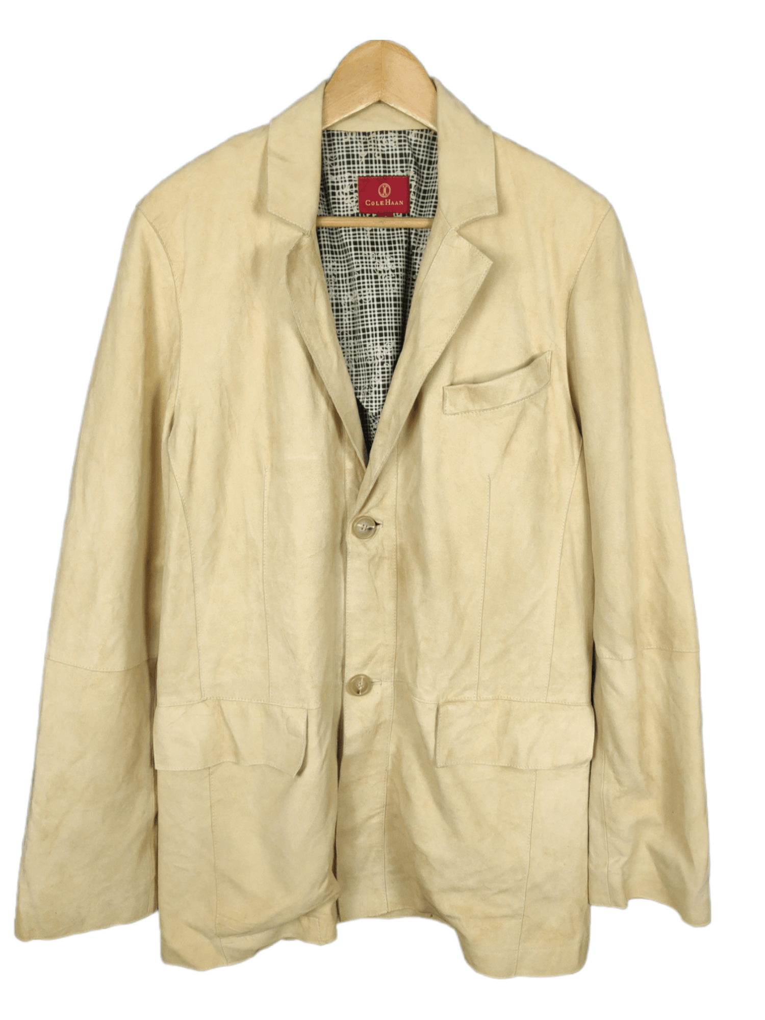 image of Archival Clothing x Cole Haan Vintage Cole Haan Goat Skin Jacket, Men's (Size Small)