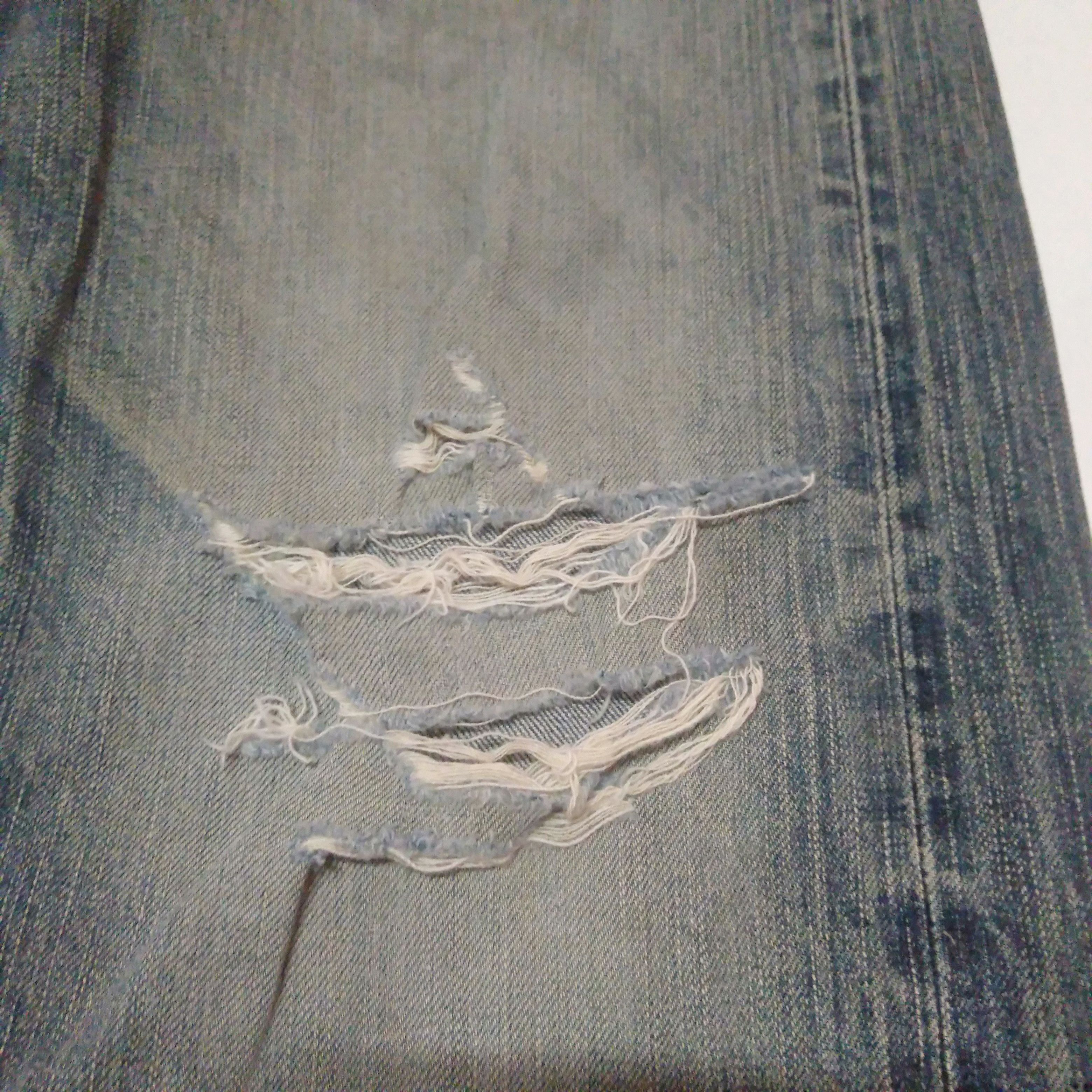Edwin × Vintage vintage selvedge Edwin 505z blue wash distressed denim Size US 29 - 9 Thumbnail