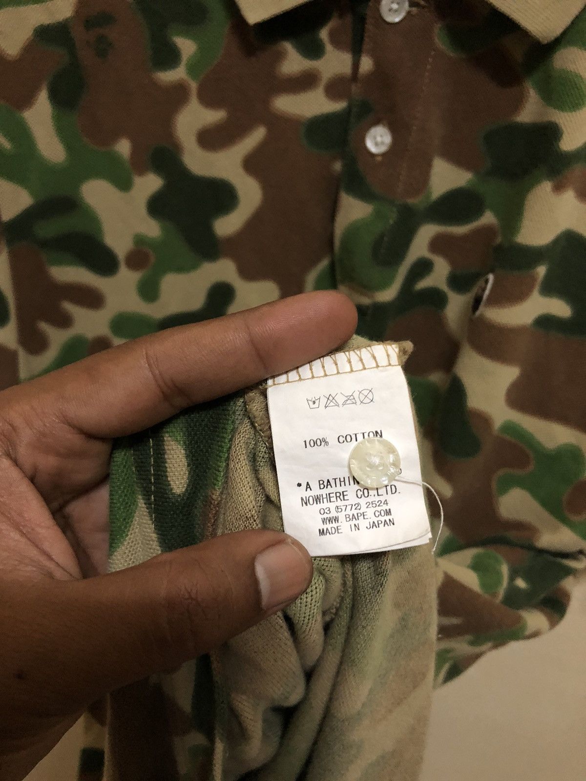 Bape Puzzle Camo Polo Size US M / EU 48-50 / 2 - 10 Thumbnail