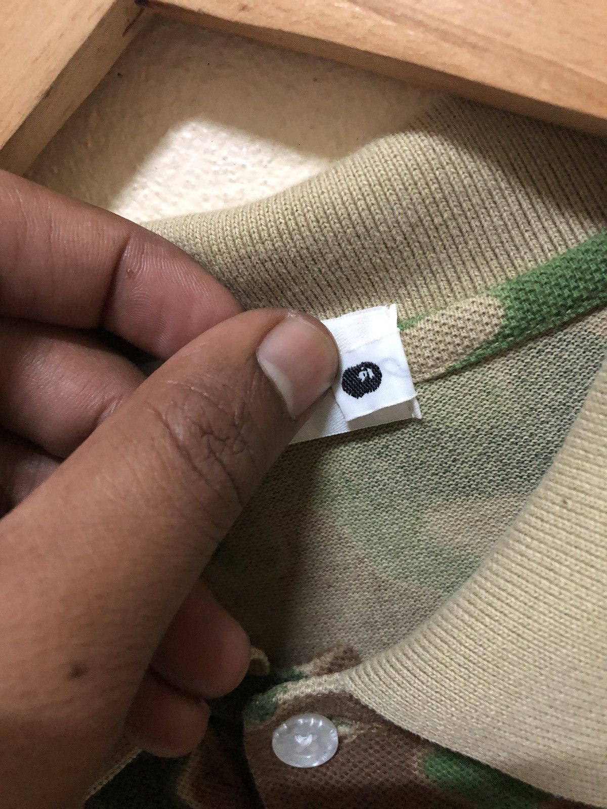 Bape Puzzle Camo Polo Size US M / EU 48-50 / 2 - 6 Thumbnail