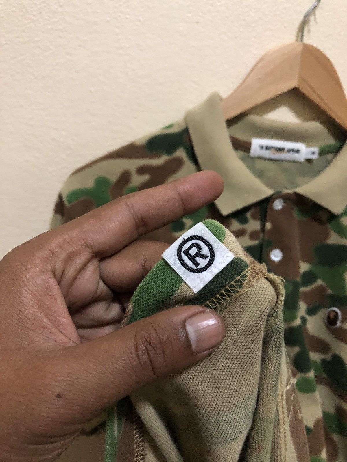 Bape Puzzle Camo Polo Size US M / EU 48-50 / 2 - 9 Thumbnail