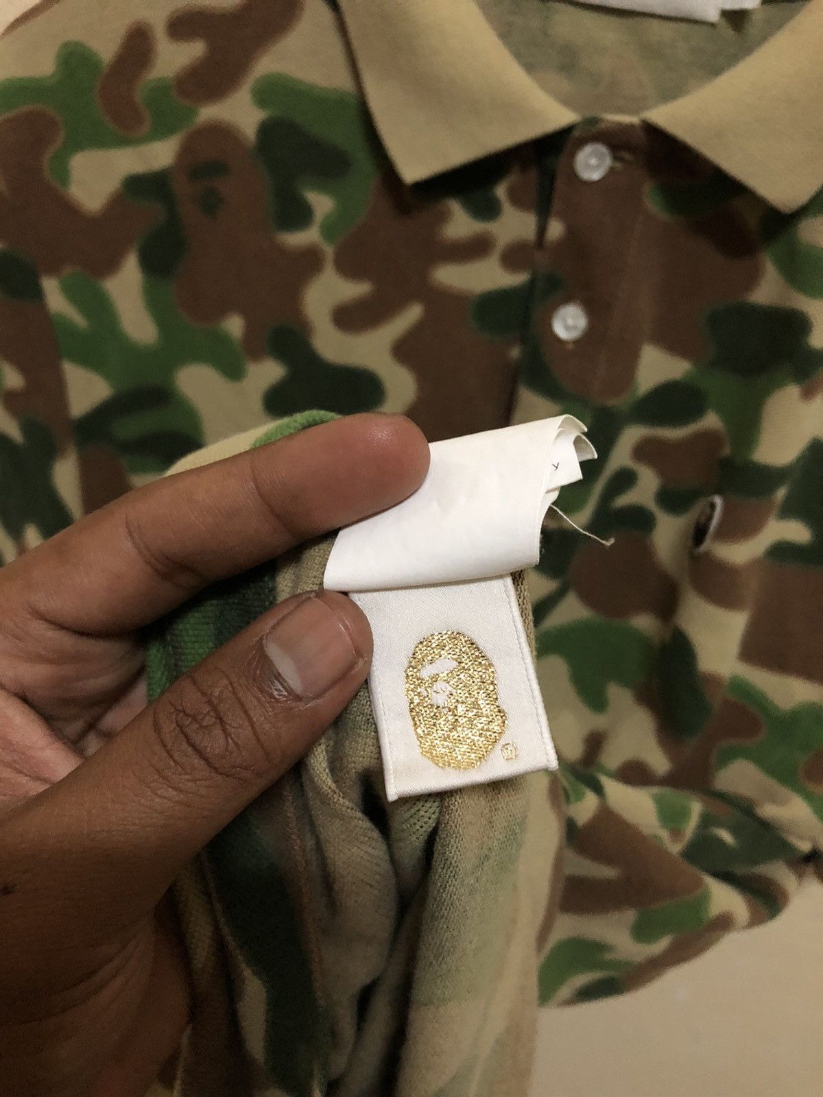 Bape Puzzle Camo Polo Size US M / EU 48-50 / 2 - 12 Thumbnail