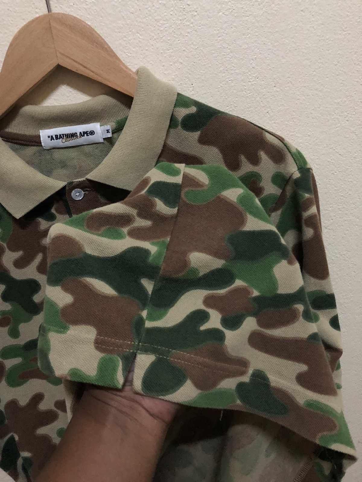 Bape Puzzle Camo Polo Size US M / EU 48-50 / 2 - 7 Thumbnail