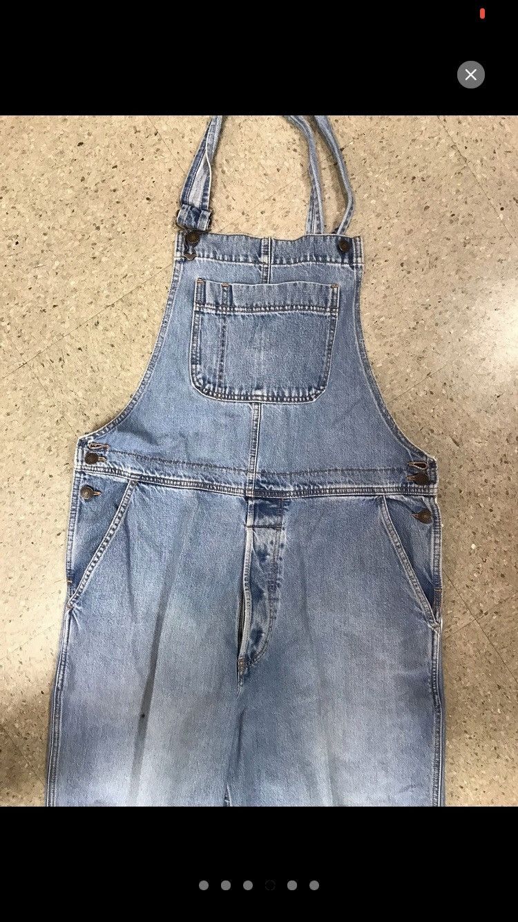 Gap × Levi's × Vintage Gap 90s overalls medium light wash jeans workwear Size US 32 / EU 48 - 3 Thumbnail