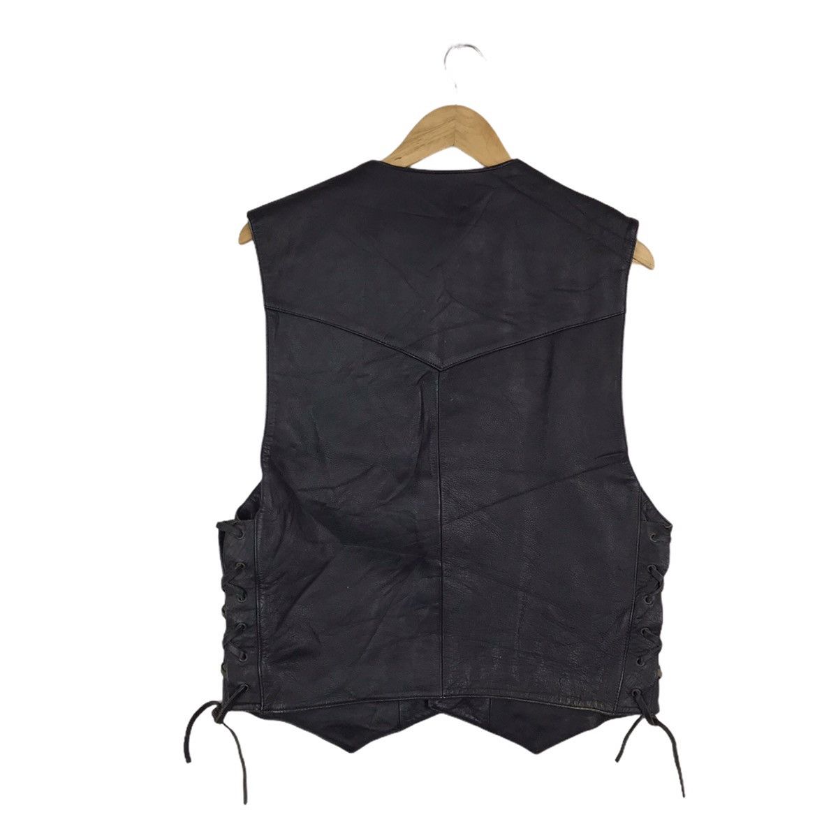 Vintage Vintage American Nostalgia Leather Vest Jacket Rider Biker Size US L / EU 52-54 / 3 - 2 Thumbnail