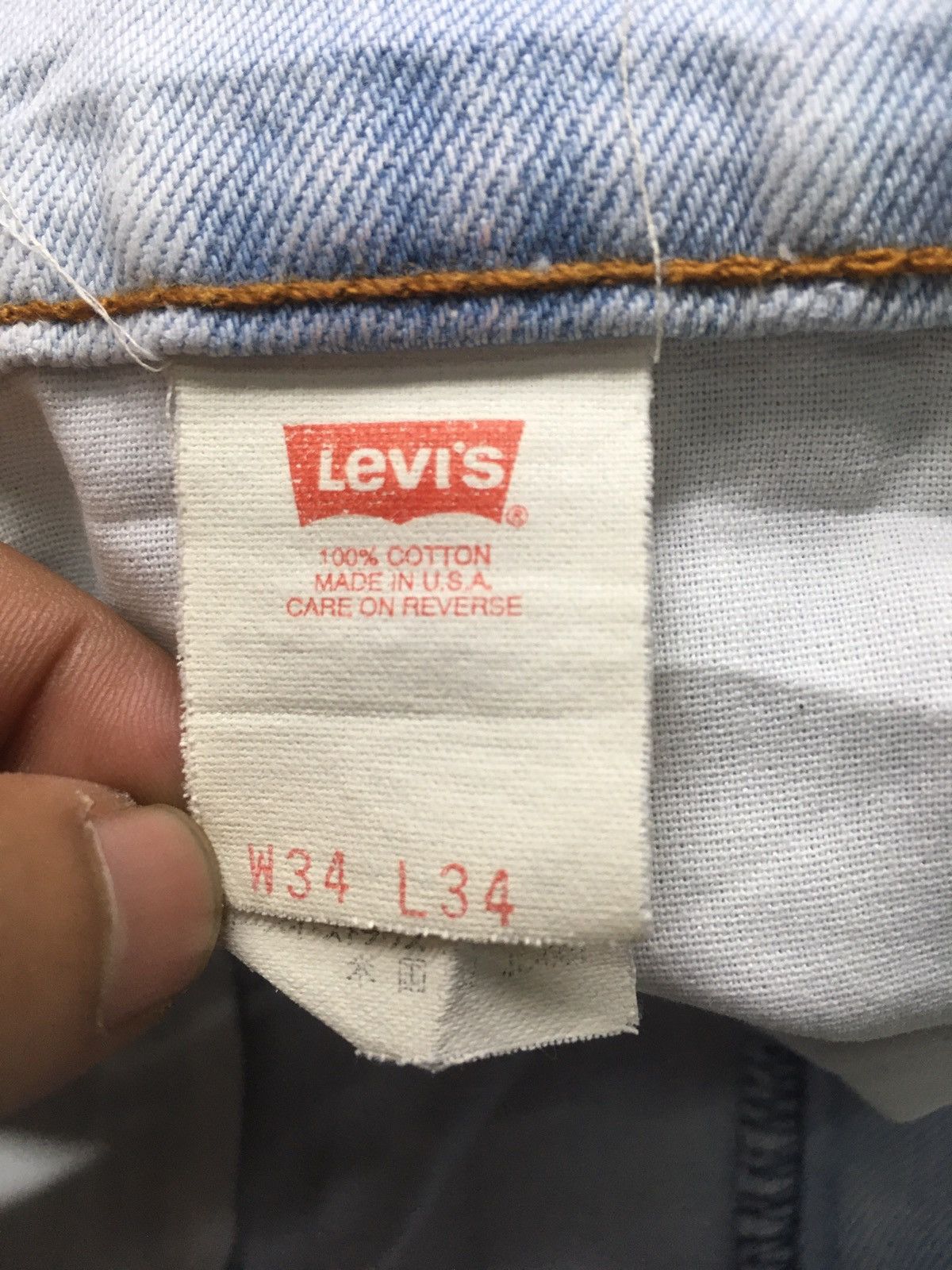 Levi's × Vintage Vintage 1996 Levi’s 510 light blue wash distressed denim Size US 32 / EU 48 - 8 Thumbnail