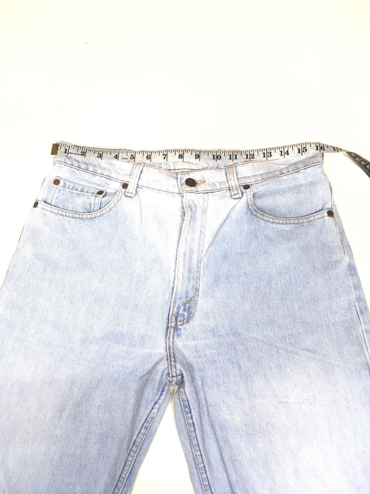 Levi's × Vintage Vintage 1996 Levi’s 510 light blue wash distressed denim Size US 32 / EU 48 - 4 Thumbnail