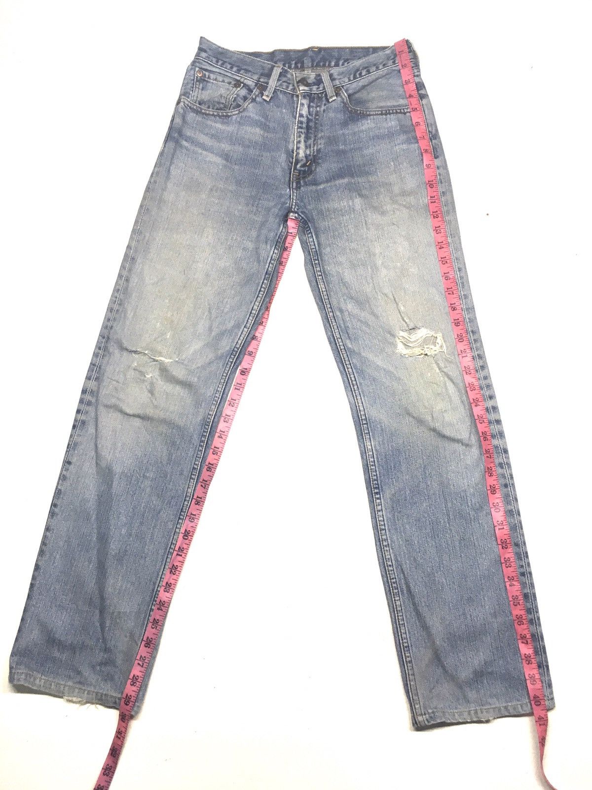 Levi's × Vintage Vintage Levi’s 502 blue wash distressed denim japan Size US 29 - 2 Thumbnail