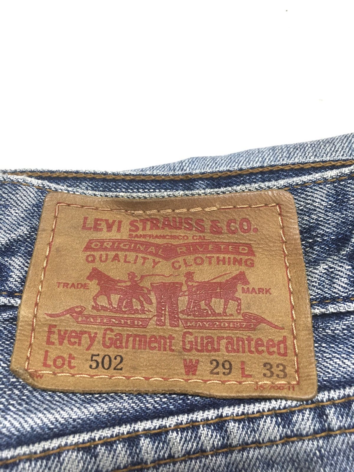 Levi's × Vintage Vintage Levi’s 502 blue wash distressed denim japan Size US 29 - 12 Thumbnail