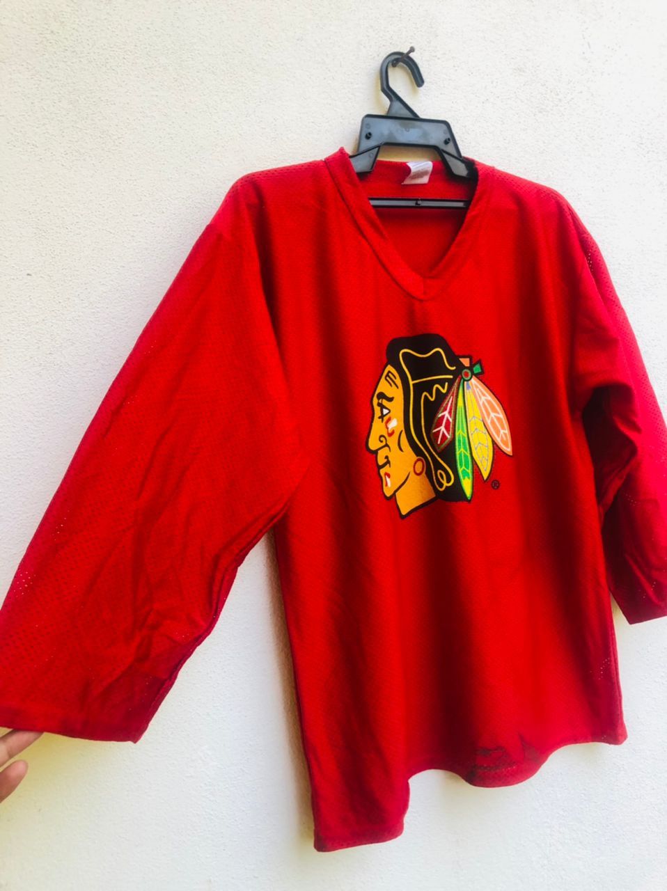 Vintage Vintage Chicago Blackhawks Ice Hockey Fashion Style Shirt Size US L / EU 52-54 / 3 - 5 Thumbnail