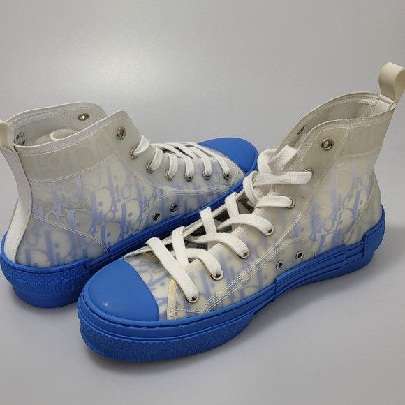 Dior Dior B23 High-Top Sneaker With Gradient Blue Dior Size US 7 / EU 40 - 5 Thumbnail