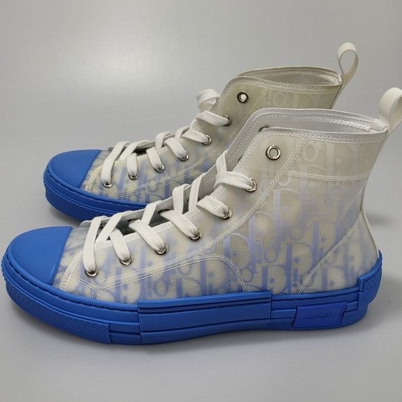 Dior Dior B23 High-Top Sneaker With Gradient Blue Dior Size US 7 / EU 40 - 2 Thumbnail