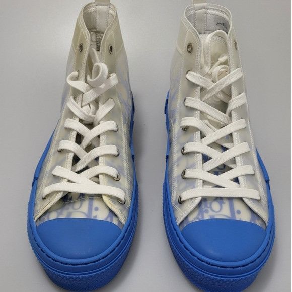 Dior Dior B23 High-Top Sneaker With Gradient Blue Dior Size US 7 / EU 40 - 1 Thumbnail
