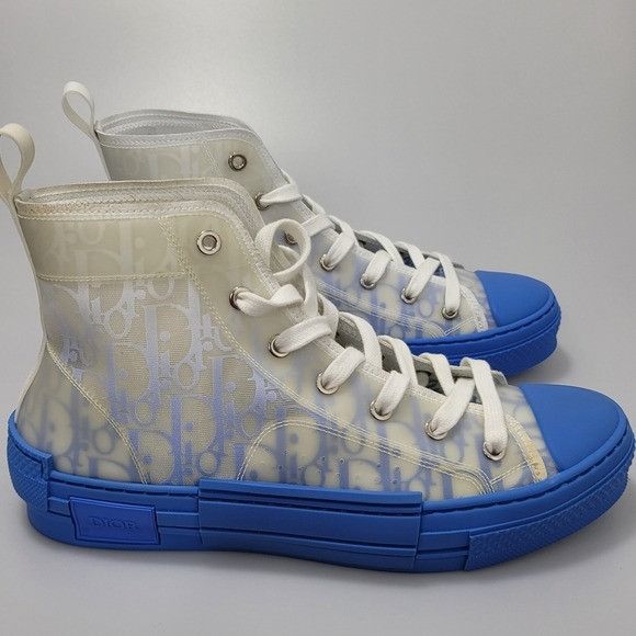 Dior Dior B23 High-Top Sneaker With Gradient Blue Dior Size US 7 / EU 40 - 4 Thumbnail
