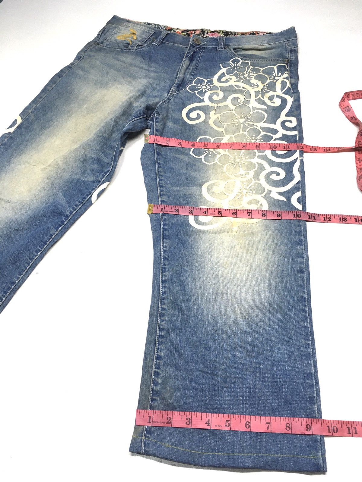 Japanese Brand Japanese denim snake embroidery floral motif sukajan denim Size US 38 / EU 54 - 8 Thumbnail