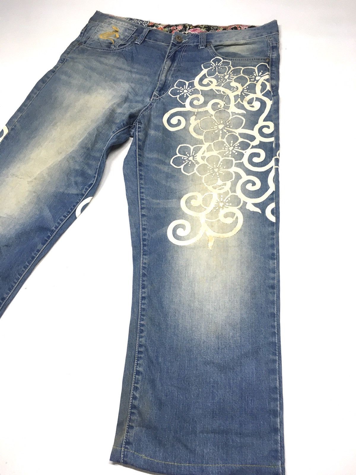 Japanese Brand Japanese denim snake embroidery floral motif sukajan denim Size US 38 / EU 54 - 12 Thumbnail
