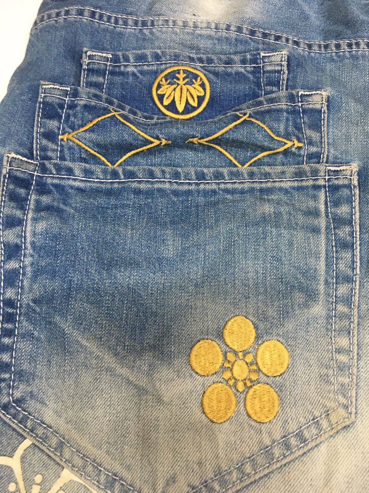 Japanese Brand Japanese denim snake embroidery floral motif sukajan denim Size US 38 / EU 54 - 3 Thumbnail