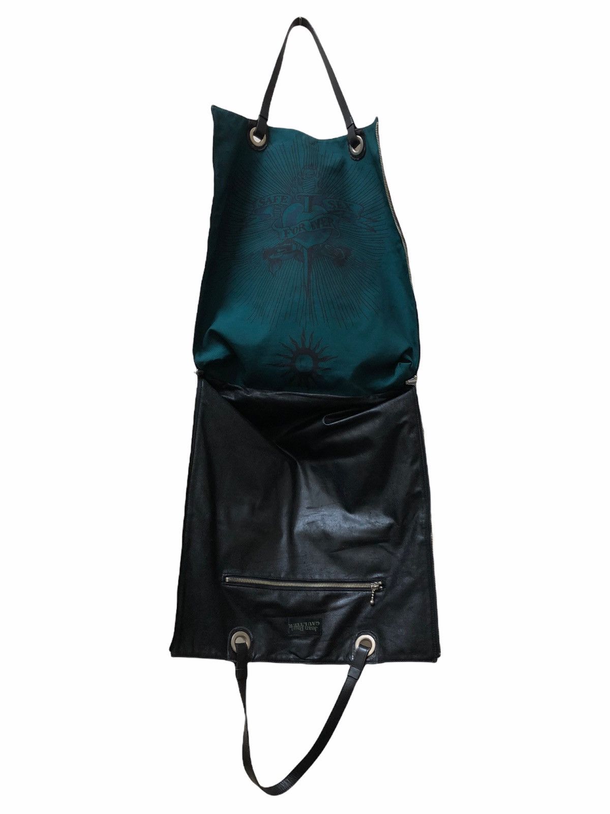 Jean Paul Gaultier JEAN PAUL GAULTIER HEART & DRAGON RIVERSIBLE TOTE BAG Size ONE SIZE - 8 Thumbnail
