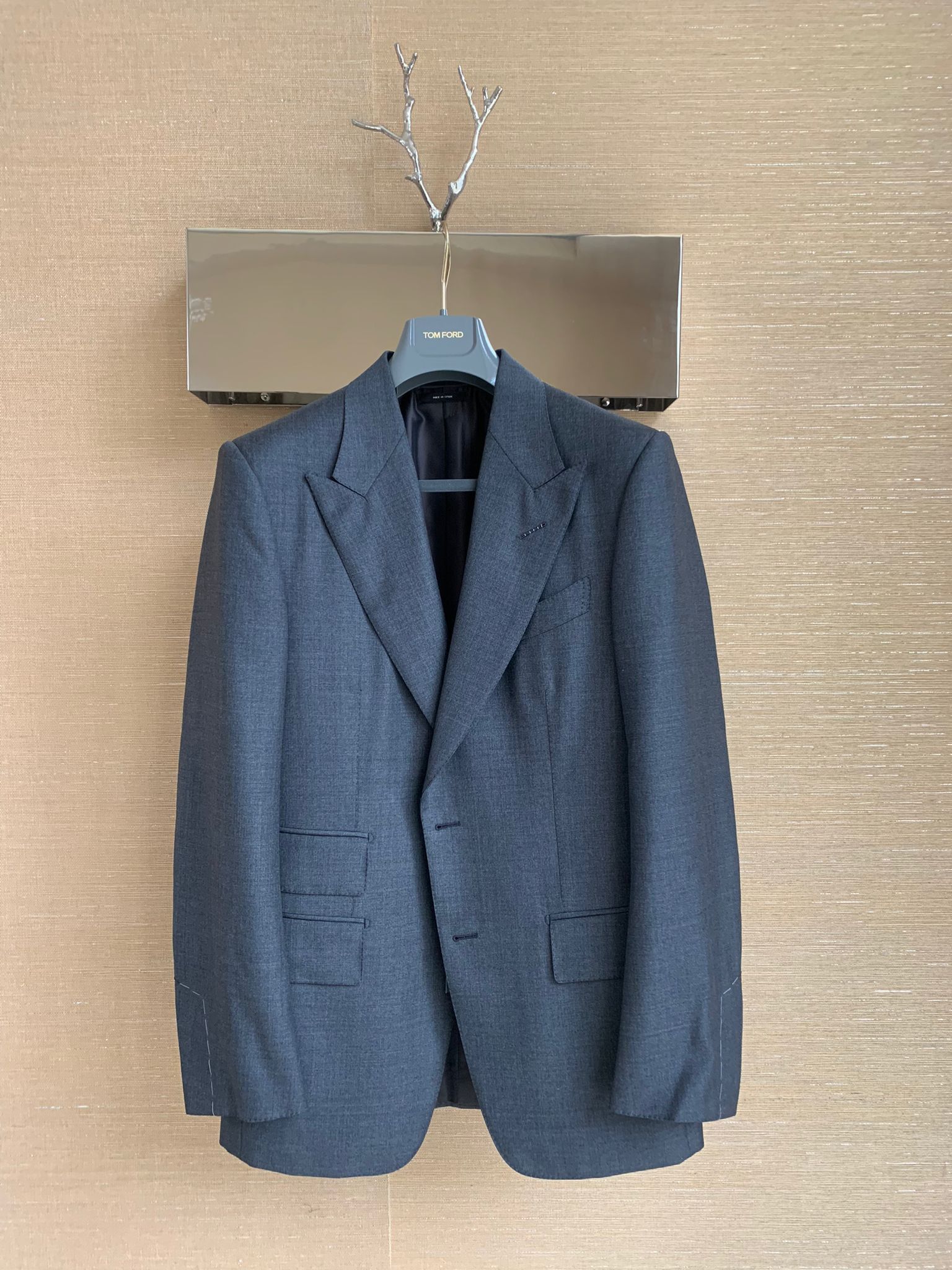 Tom Ford Windsor Blazer Jacket in Grey Size US M / EU 48-50 / 2 - 1 Thumbnail
